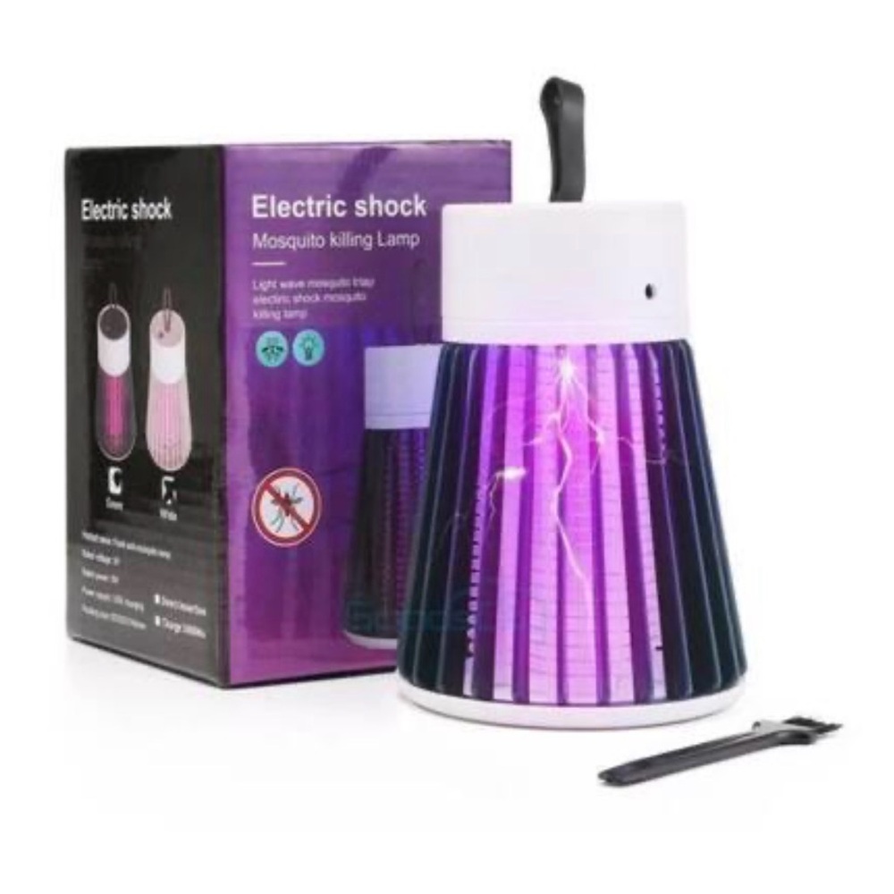Electric Shock Mosquito Killing Lamp - Purple
